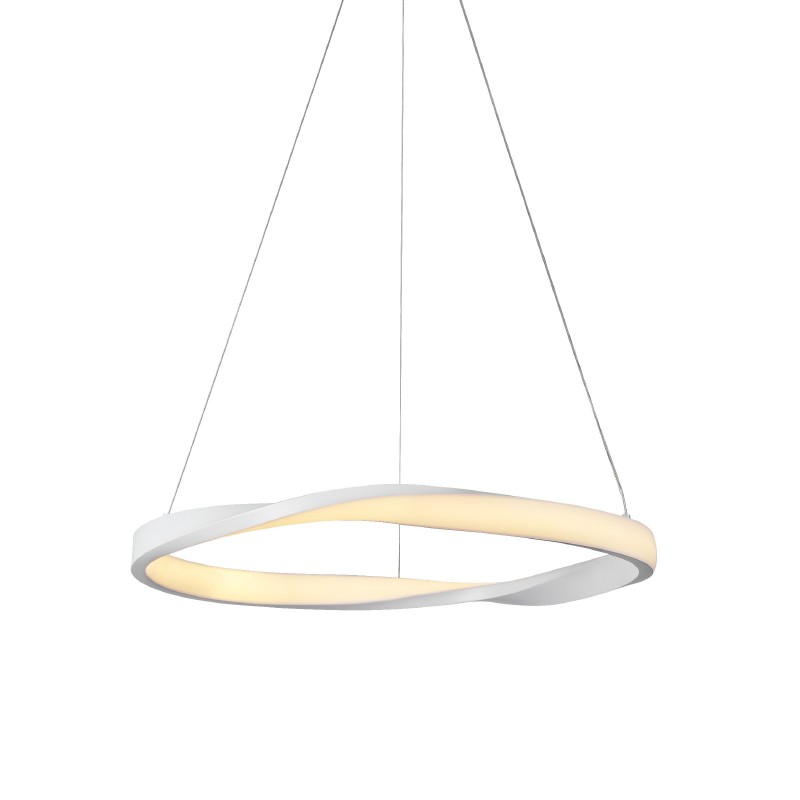 ΚΡΕΜΑΣΤΟ Φ/Σ LED 42W 3300LM CCT IP20 ΛΕΥΚΟ ΜΕΤΑΛΛΙΚΟ + ΑΚΡΥΛΙΚΟ