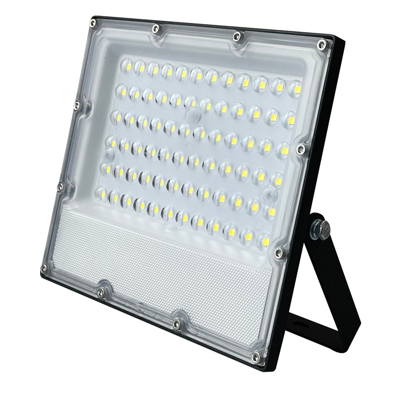 LED SMD ΠΡΟΒΟΛΕΑΣ ΜΑΥΡΟΣ 100-277V AC 50W 3000K 5750LM IP65 Ra80 5YRS IK08 ΒΑΛΒΙΔΑ ΕΚΤΟΝΩΣΗΣ
