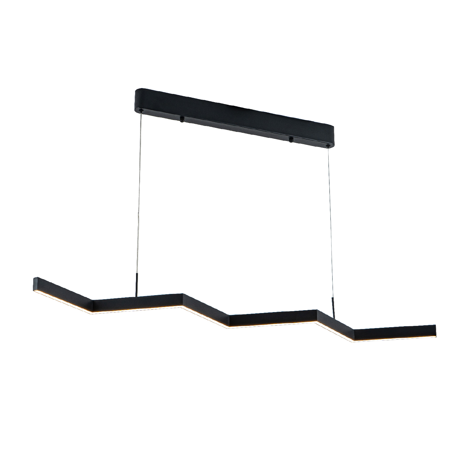 ΚΡΕΜΑΣΤΟ ΦΩΤΙΣΤΙΚΟ LED ACA KY011AD25BK ZIGZAG ΑΜΜΩΔΕΣ ΜΑΥΡΟ ΑΛΟΥΜΙΝΙΟ + ΣΙΛΙΚΟΝΗ 30W 2800K-3200K-4000K 1200LM IP20 1200MM