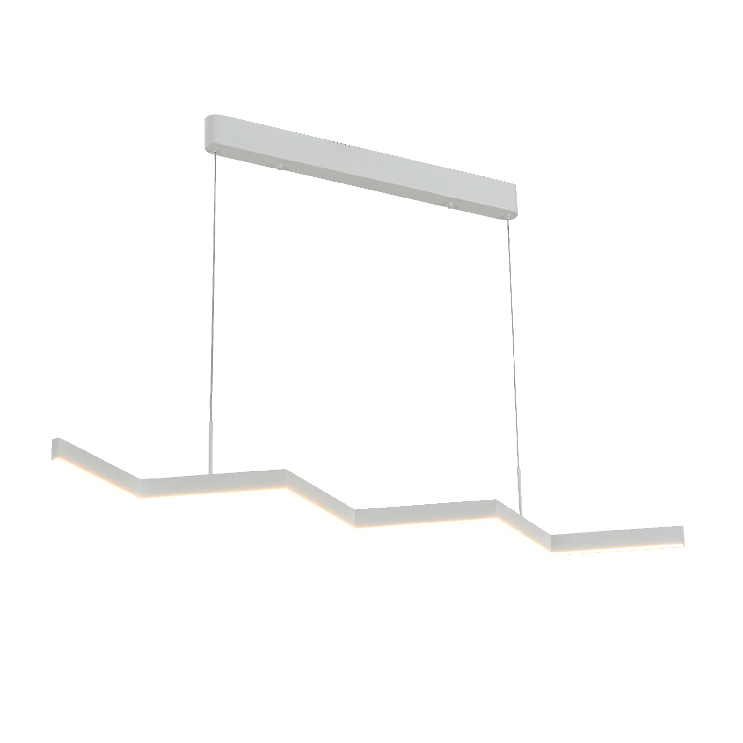 ΚΡΕΜΑΣΤΟ ΦΩΤΙΣΤΙΚΟ LED ACA KY011AD25WH ZIGZAG ΑΜΜΩΔΕΣ ΛΕΥΚΟ ΑΛΟΥΜΙΝΙΟ + ΣΙΛΙΚΟΝΗ 30W 2800K-3200K-4000K 1200LM IP20 1200MM