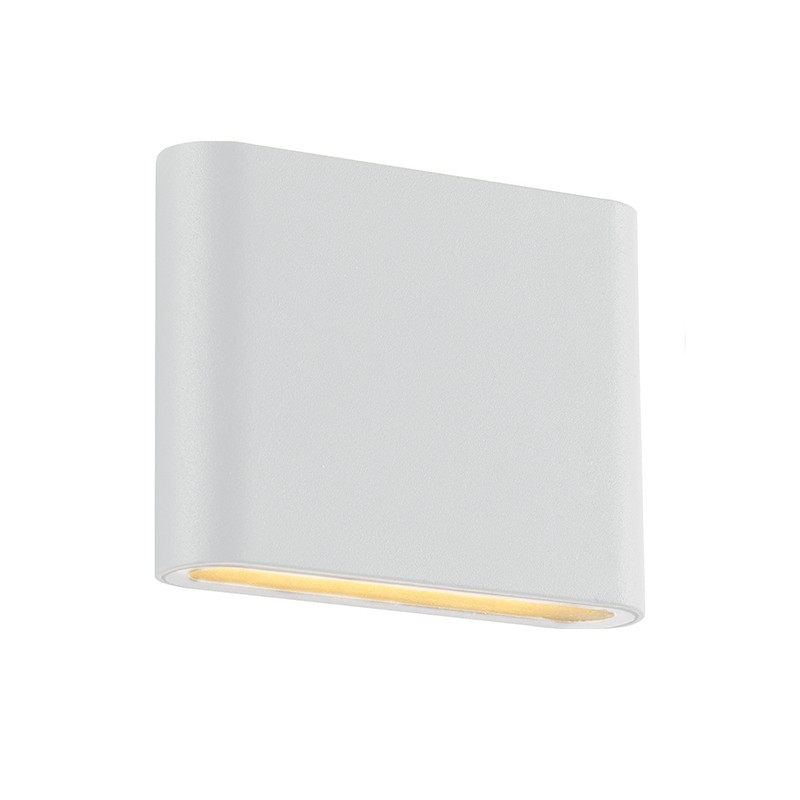 LED SMD WALL LUMINAIRE 7W 310LM 60° 230V AC 3.000K MATT WHITE CRI80 IP54 30.000HRS