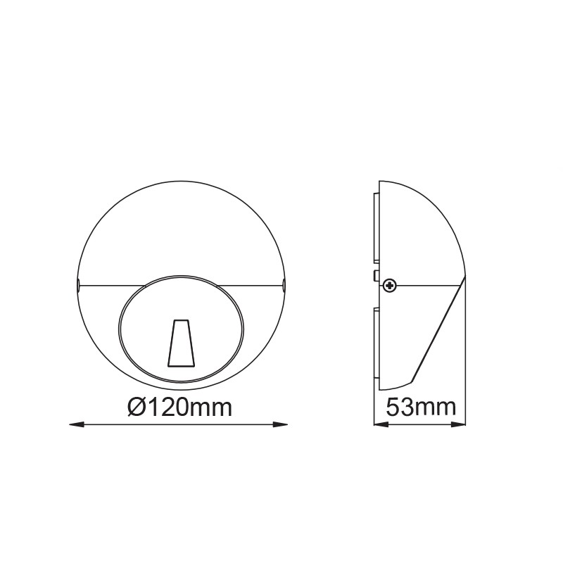 LED SMD WALL LUMINAIRE 4W 30LM 18° 230V AC 3.000K DARK GREY CRI80 IP65 30.000HRS