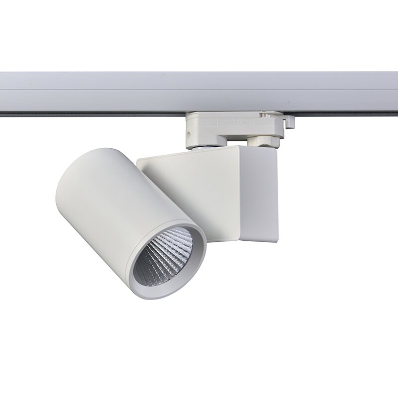 LED ΦΩΤΙΣΤΙΚΟ ΡΑΓΑΣ 230V AC 20W 4000K 3-PHASE 34° 2100LM Ra80 ΛΕΥΚΟ