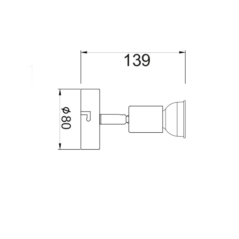 TRINITY-ΦΩΤΙΣΤΙΚΟ ΕΠΙΤΟΙΧΟ/ΟΡΟΦΗΣ ΛΕΥΚΟ ΜΑΤ ΜΕΤΑΛΛΙΚΟ ΣYΜΒΑΤΙΚΟ ΣΠΟΤ I 1ΧGU10 IP20 13,9X8CM