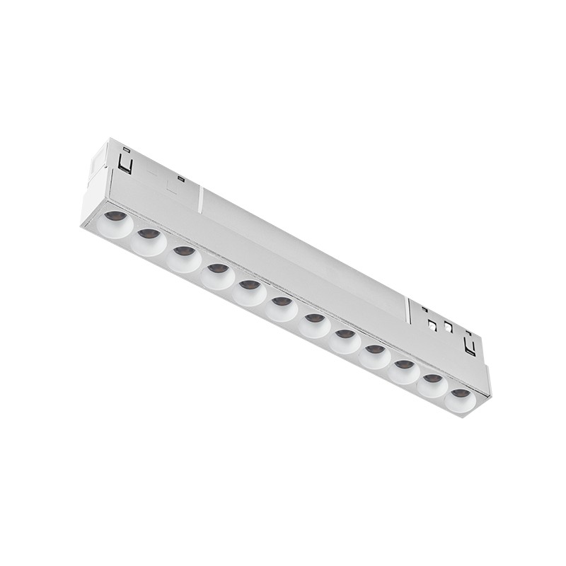 LED ΜΑΓΝΗΤΙΚΟ ΓΡΑΜΜΙΚΟ ΦΩΤΙΣΤΙΚΟ 48V DC 12W 3000K 1000LM 36° OSRAM Ra90 L220mm ΛΕΥΚΟ