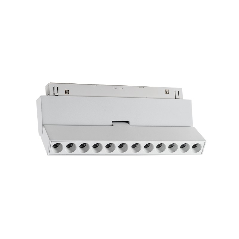 LED ΜΑΓΝΗΤΙΚΟ ΚΙΝΗΤΟ ΓΡΑΜΜΙΚΟ ΦΩΤΙΣΤΙΚΟ 48V DC 12W 3000K 1000LM 24° OSRAM Ra90 L220mm ΛΕΥΚΟ