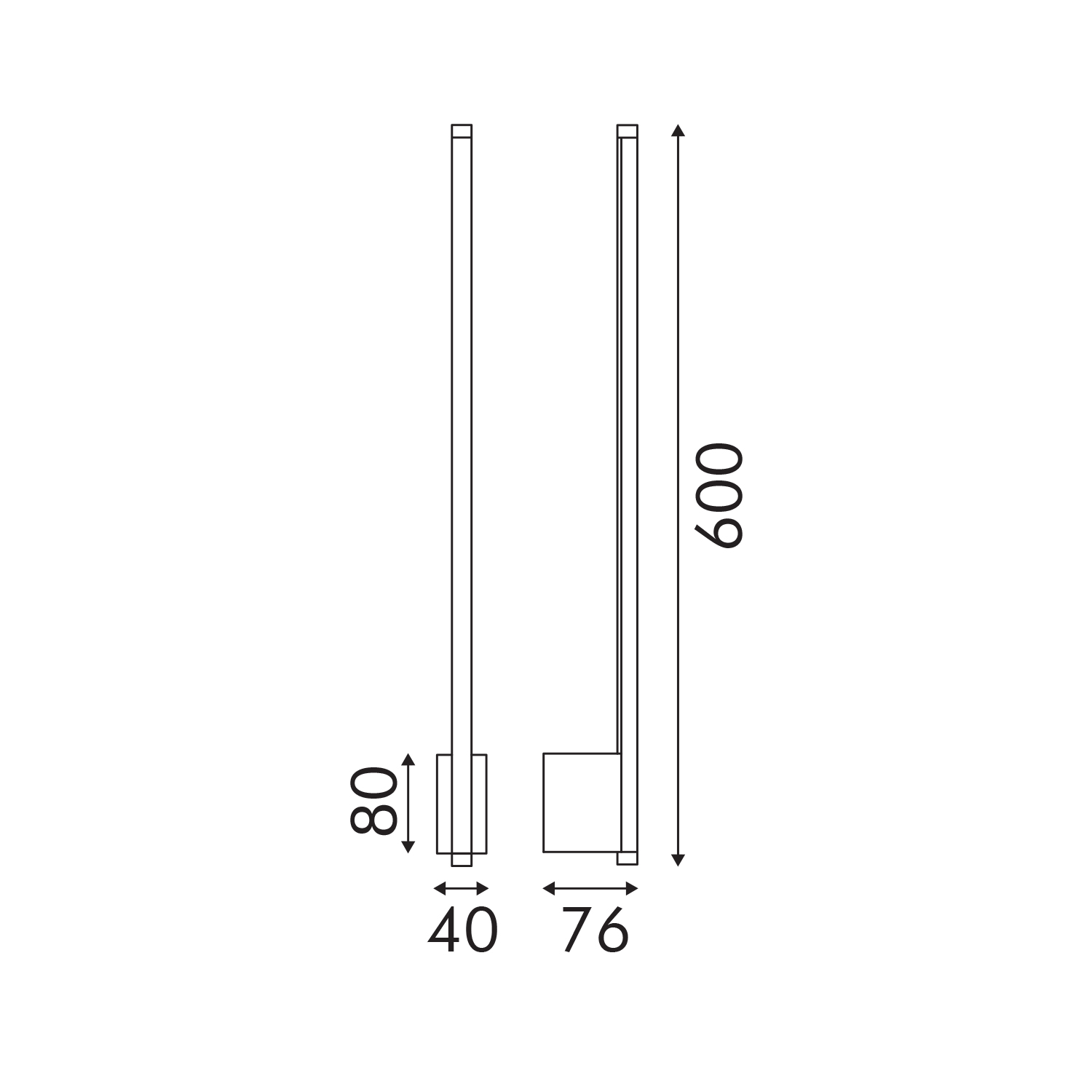Επιτοίχιο Φωτιστικό LED ACA Frodo OKN9600AS6BK Αμμώδες Μαύρο 10W 3000K 410lm