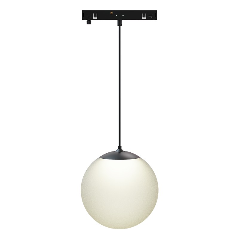 ΜΙΝΙ ΜΑΥΡΟ ΜΑΓΝΗΤΙΚΟ ΚΡΕΜΑΣΤΟ ΦΩΤΙΣΤΙΚΟ 24V DC 7W 3000K 650LM 230° Ra90 5YRS Φ100Χ1000ΜΜ ΟΠΑΛ ΓΥΑΛΙ