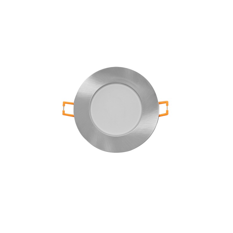 LED ΣΠΟΤ ΝΙΚΕΛΙΟ ΜΑΤ ΣΤΡΟΓΓΥΛΟ 230V AC 5W 3.000K 400LM 120° IP65 Ra80