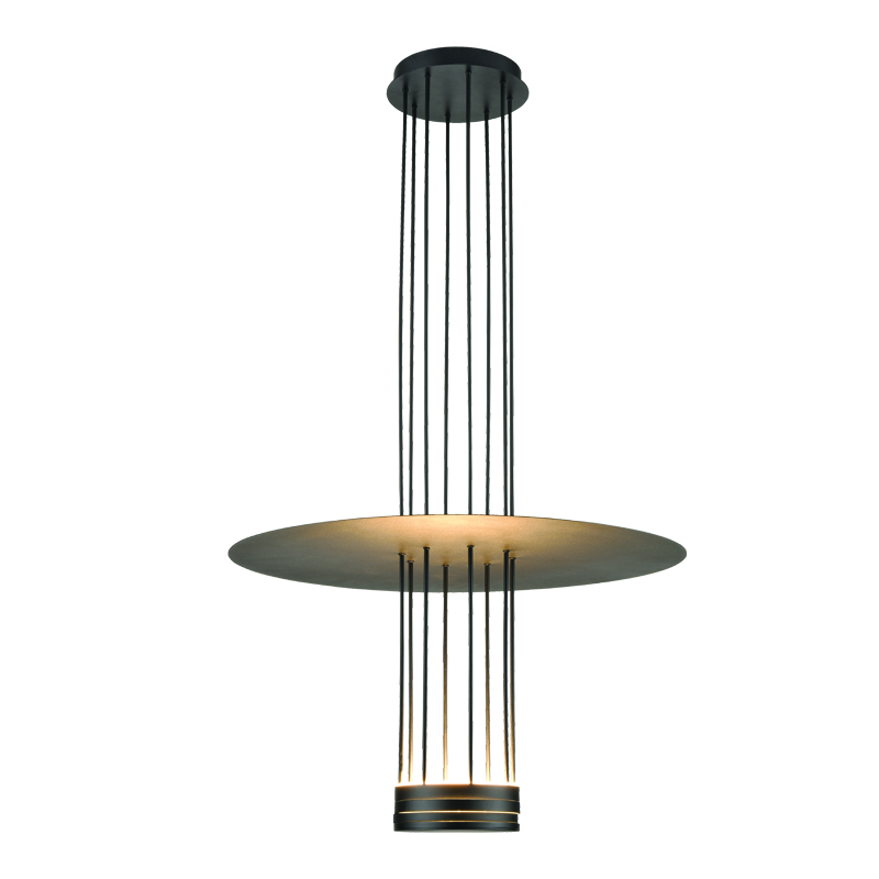NETTO ΚΡΕΜΑΣΤΟ ΦΩΤΙΣΤΙΚΟ ELIA ΜΑΥΡΟ ΜΕΤΑΛΛΙΚΟ LED 18W 3000K 1260LM IP20 600X1040ΜM