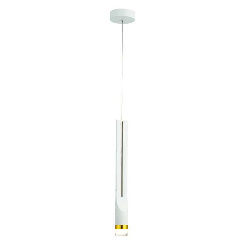 NETTO ΦΩΤΙΣΤΙΚΟ ΚΡΕΜΑΣΤΟ ΛΕΥΚΟ ΜΑΤ ΜΕΤΑΛΛΙΚΟ LED 5W 3000K 300Lm IP20 Φ100Χ2270mm