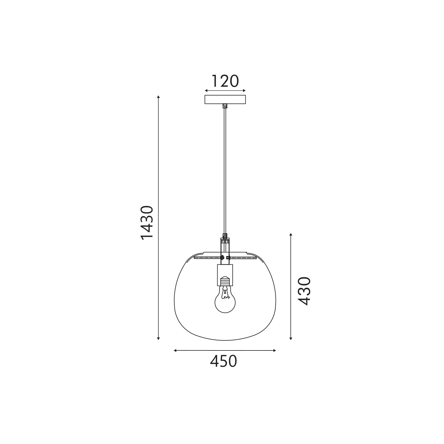ΚΡΕΜΑΣΤΟ ΦΩΤΙΣΤΙΚΟ ACA HM1776145A ΡΟΖ ΧΡΥΣΟ 1XE27X60W IP20 D45XH120CM