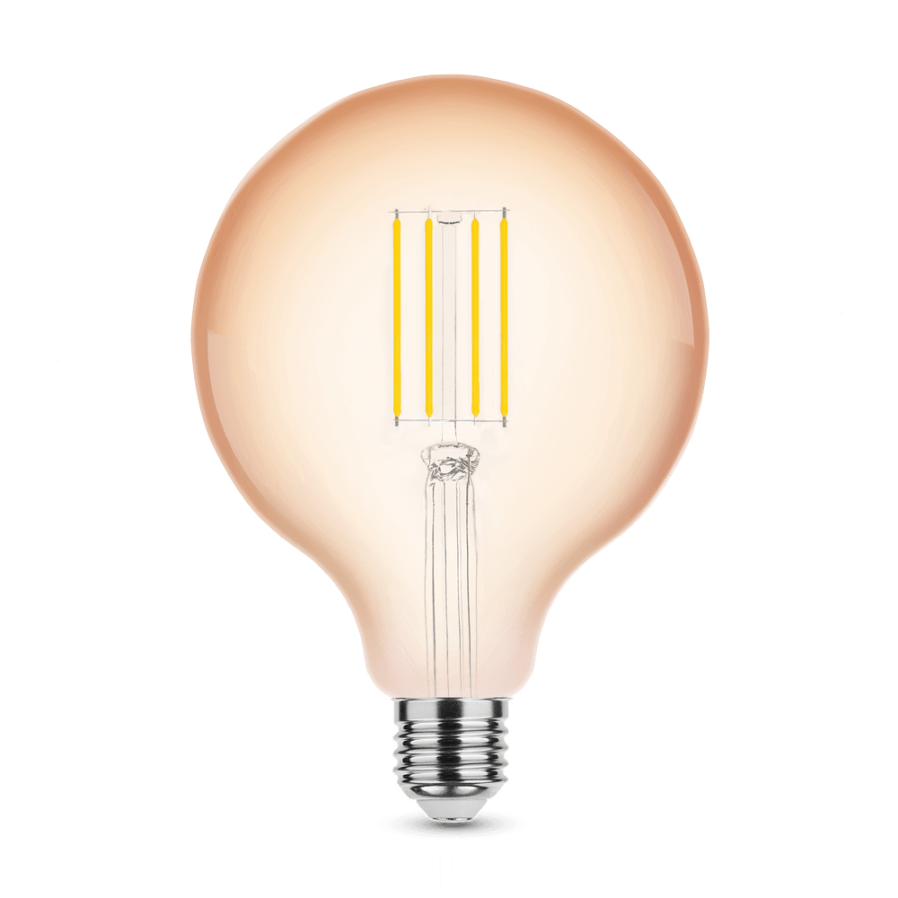 Modee Lighting Λαμπτήρας LED Filament Σφαιρικός G125 Amber 4W E27 320° 1800K (360 lumen)