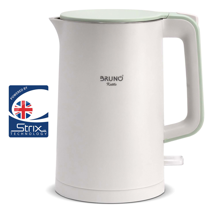 BRUNO βραστήρας BRN-0140 με διπλό τοίχωμα, 1.7L, Strix, 2200W, λευκός