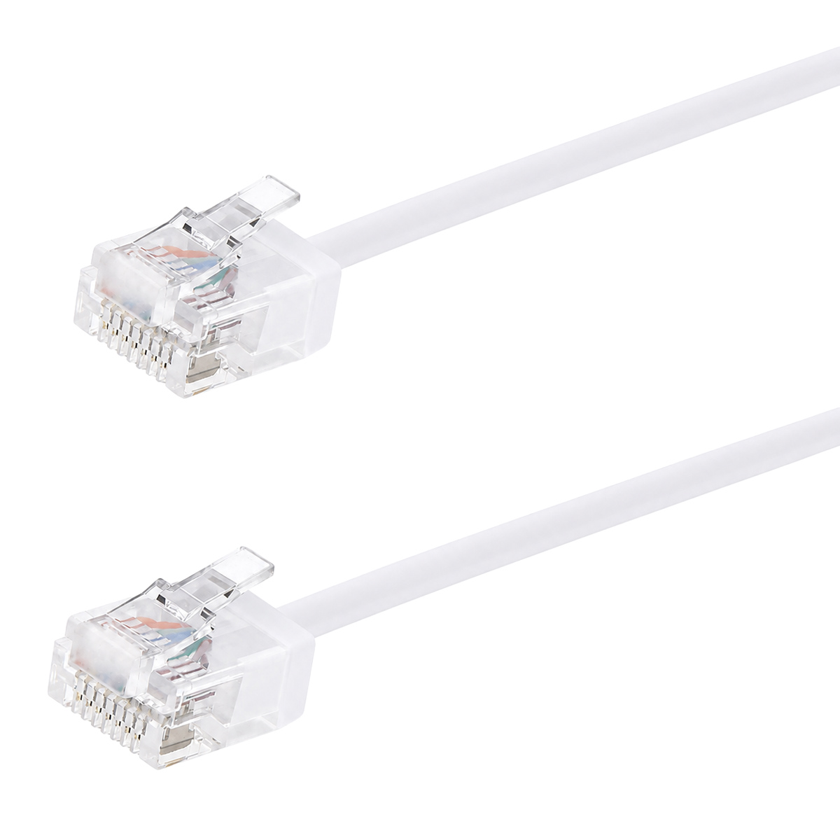 POWERTECH καλώδιο δικτύου CAB-N468, Cat 6A U/UTP, ultra slim, copper, 500MHz, 0.25m, λευκό