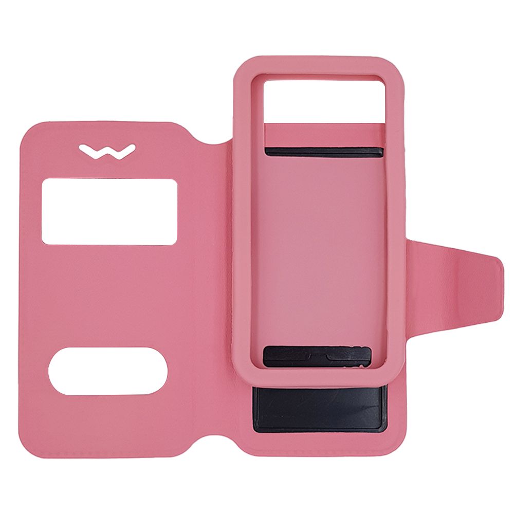Θήκη Universal S-View Book 4,3"-4,8" Ροζ