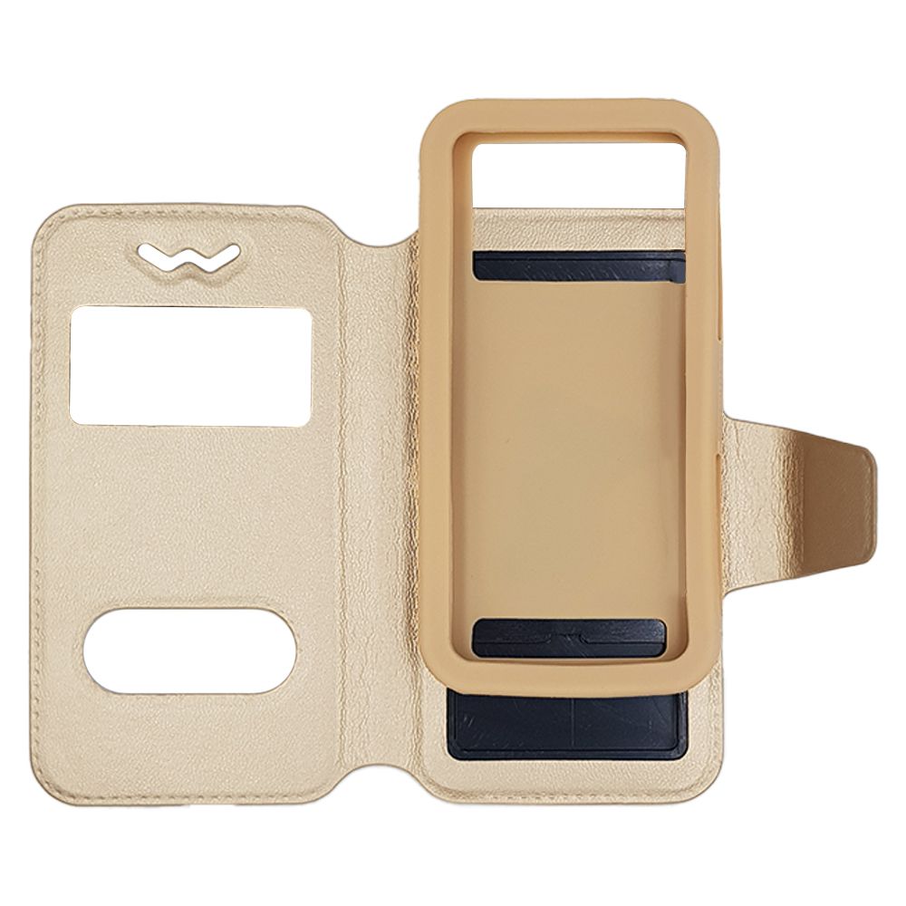 Θήκη Universal S-View Book 4,3"-4,8" Χρυσό