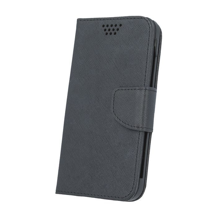 Θήκη Fancy Book Universal με Clip 4,5"-5,0" Μαύρο