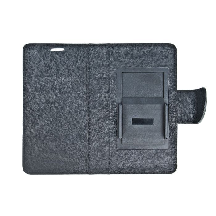 Θήκη Fancy Book Universal με Clip 5,5"-5,7" Μαύρο