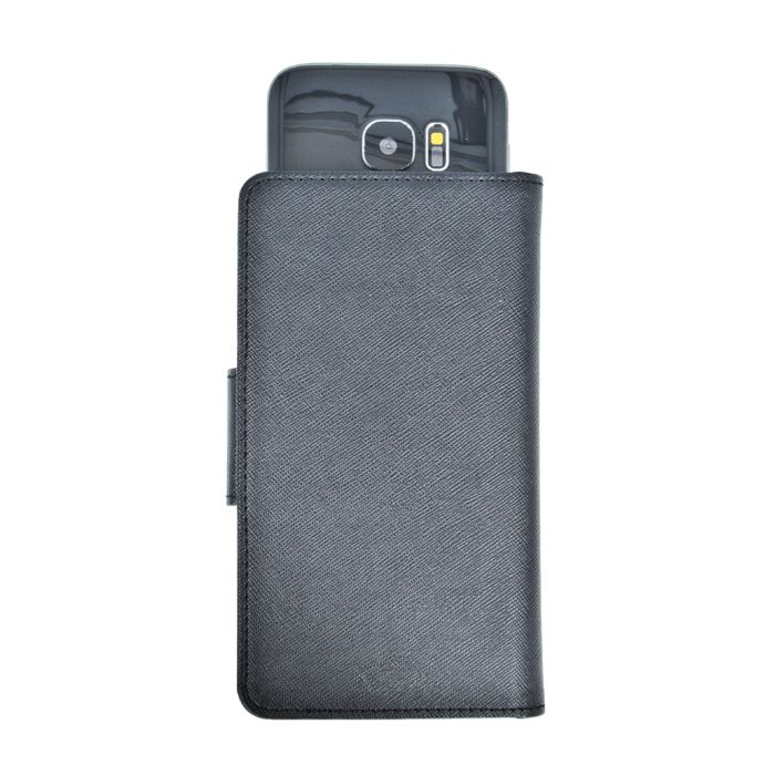 Θήκη Fancy Book Universal με Clip 5,5"-5,7" Μαύρο