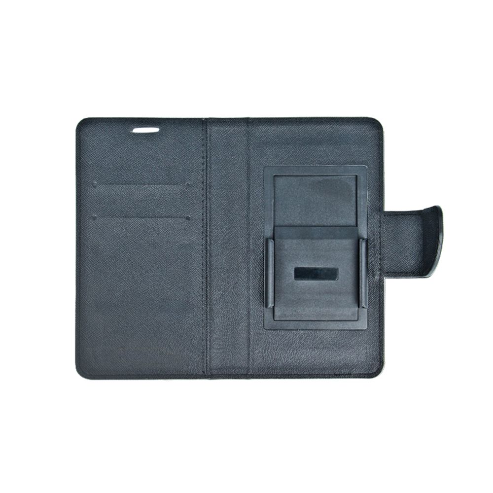 Θήκη Fancy Book Universal με Clip 5,5"-5,7" Μαύρο/Χρυσό