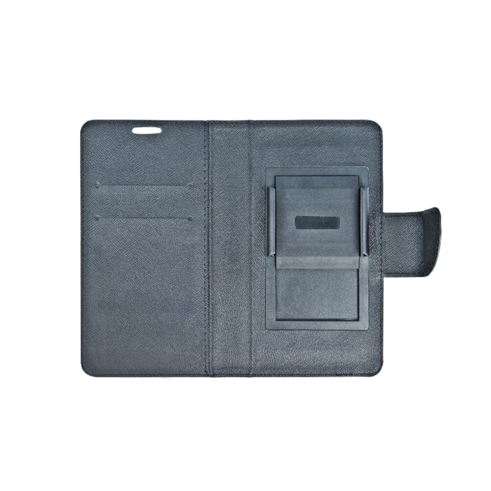 Θήκη Fancy Book Universal με Clip 5,5"-5,7" Μαύρο/Χρυσό