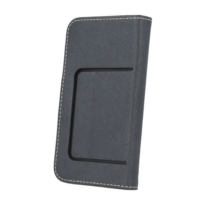 Θήκη Fancy Book Universal με Σιλικόνη 4.5" Μαύρο/Χρυσό
