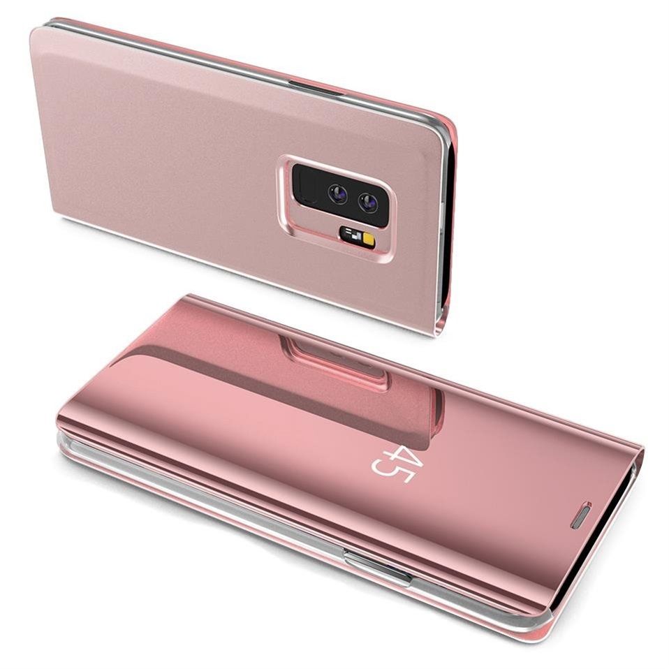 Clear View Cover Samsung Galaxy A40 Ροζ Χρυσό