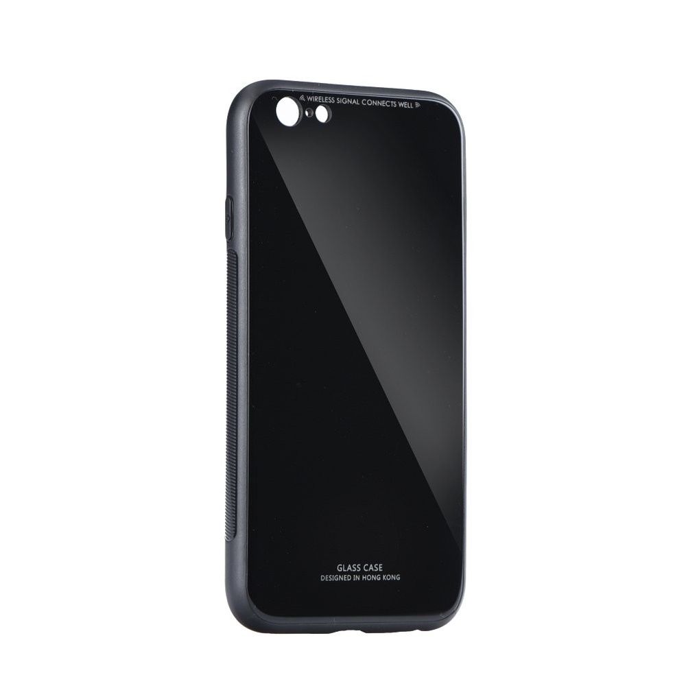 Glass Case Apple iPhone 6/6s Μαύρο
