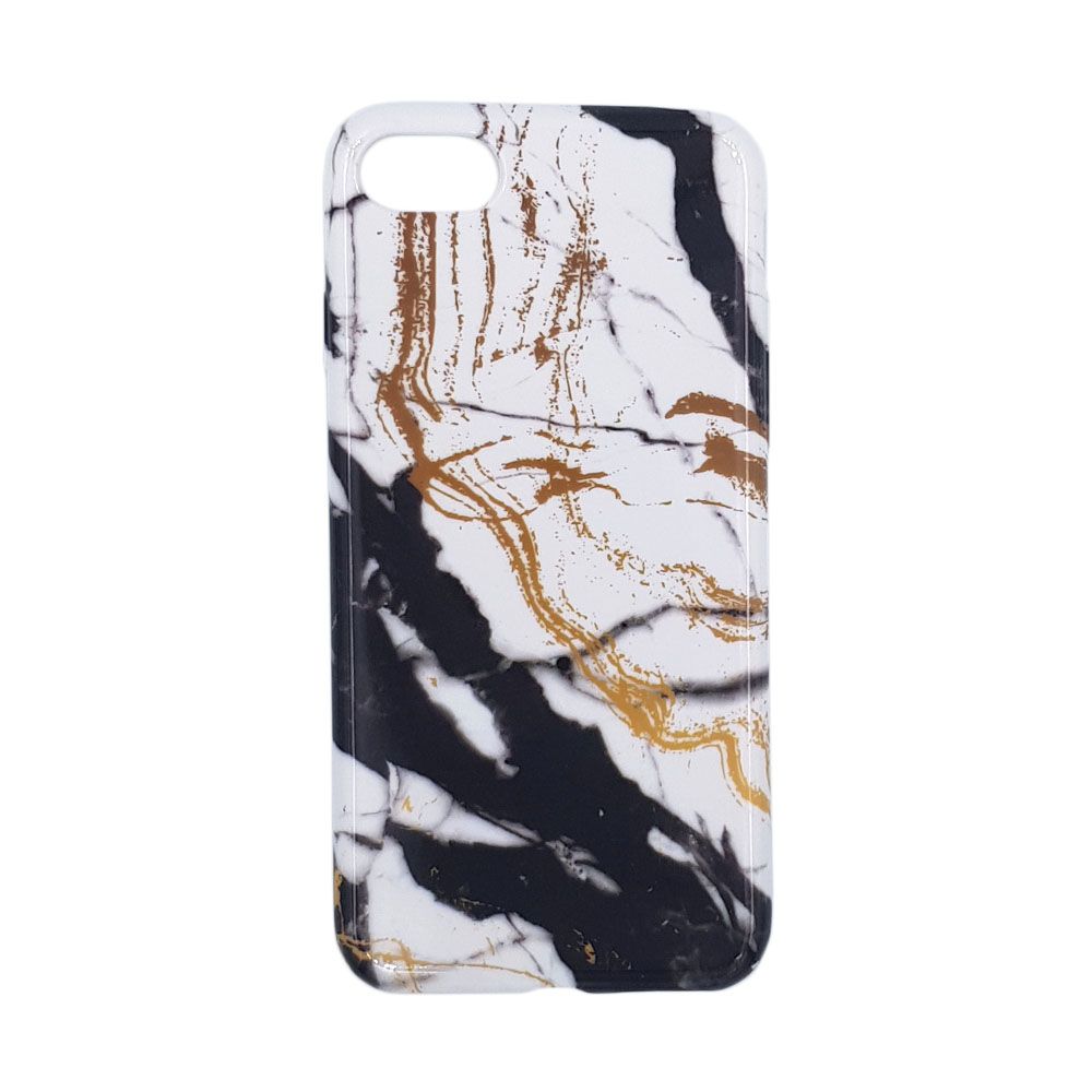 Θήκη Marble Silicon Apple iPhone 7 / iPhone 8 / iPhone SE 2020 / iPhone SE 2022 Black / White