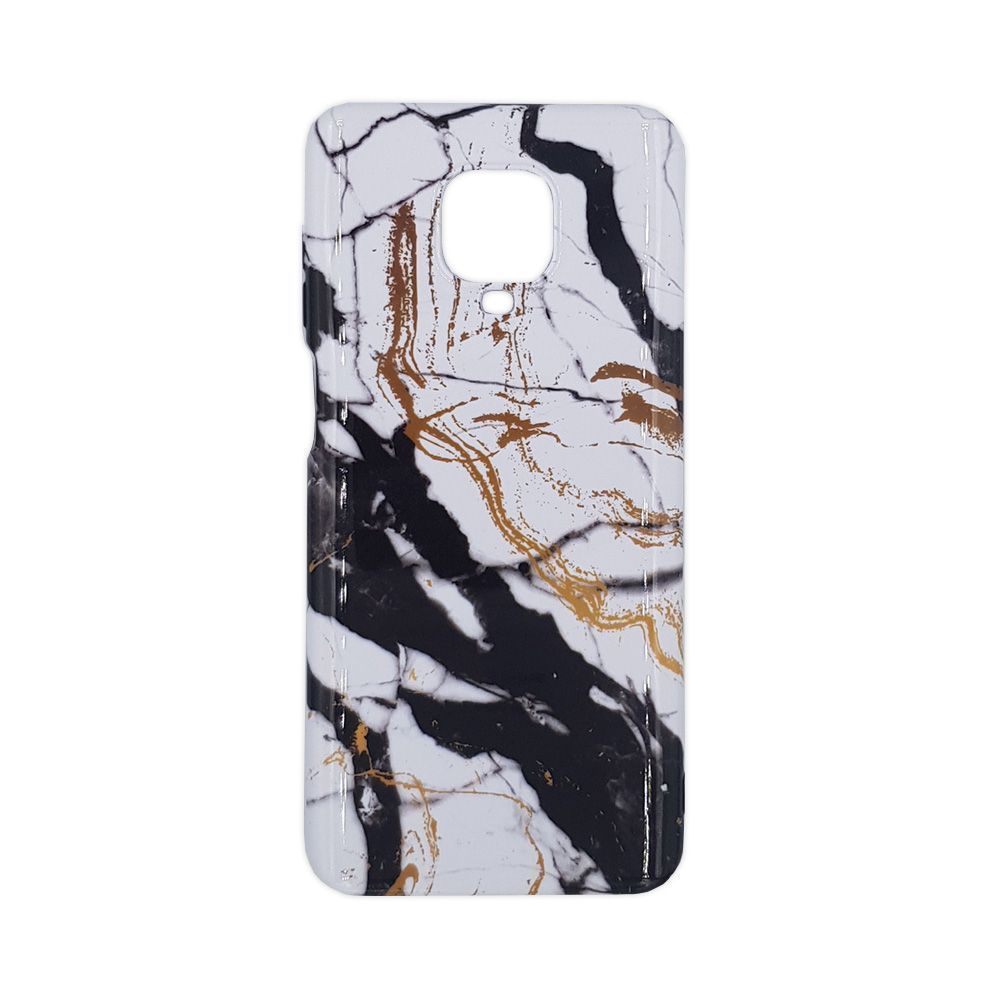 Θήκη Marble Silicon Xiaomi Redmi Note 9S/9 Pro Black / White
