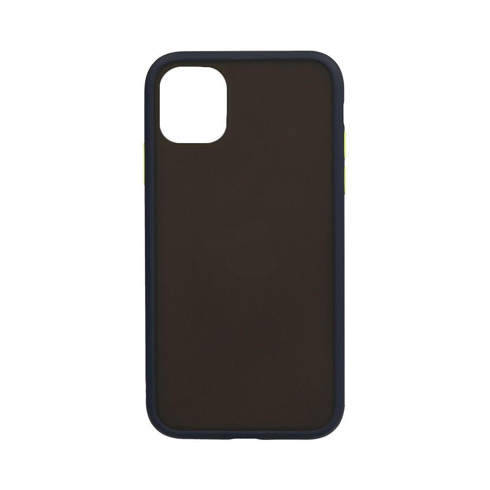 Θήκη Color Button Bumper Apple iPhone 11 Pro Μπλε Σκούρο