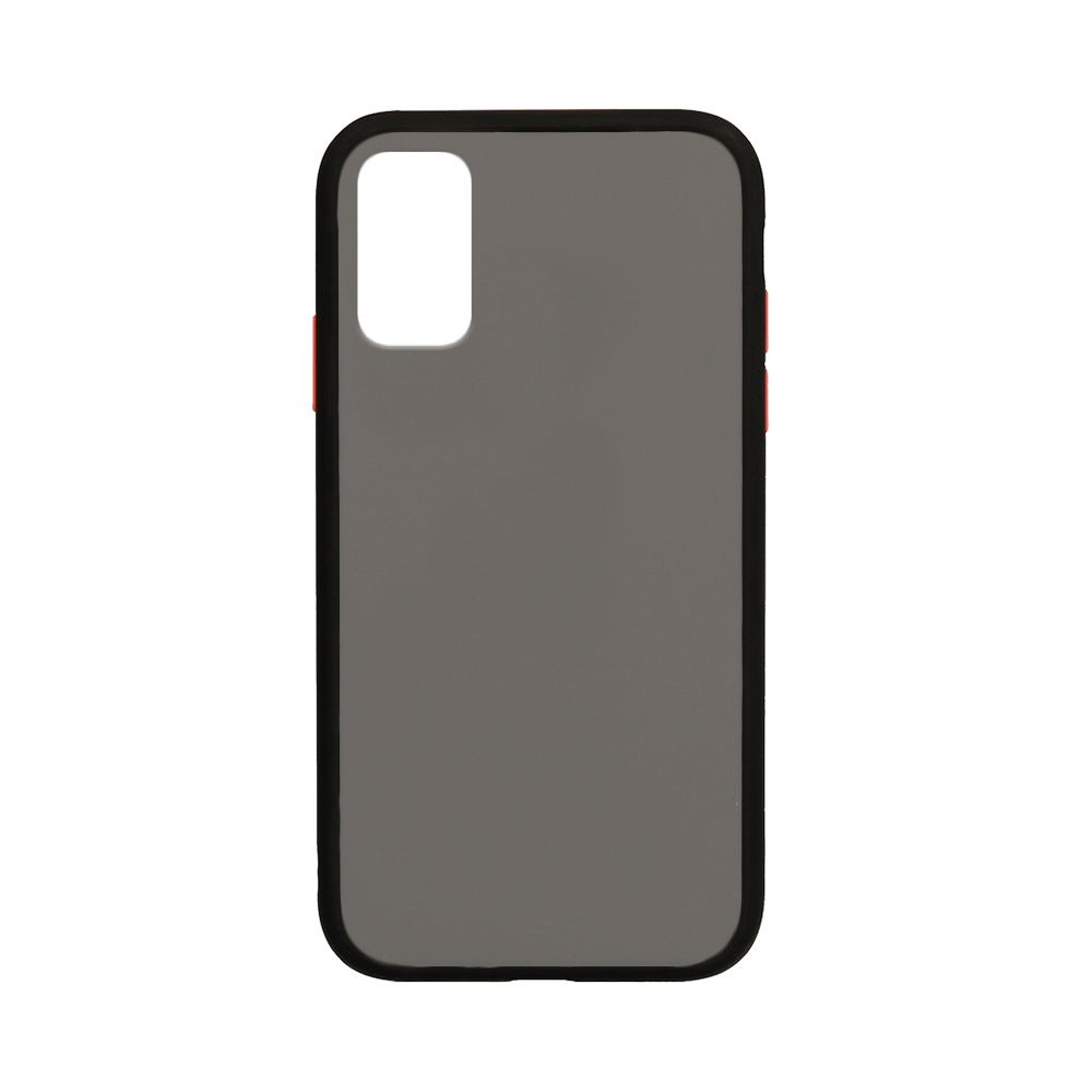 Θήκη Color Button Bumper Samsung Galaxy A41 Μαύρο