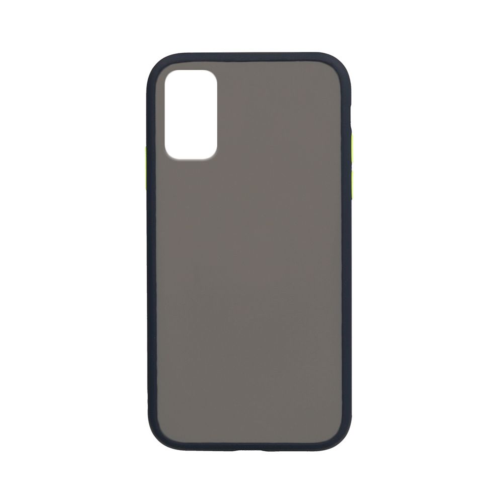 Θήκη Color Button Bumper Samsung Galaxy A41 Μπλε Σκούρο