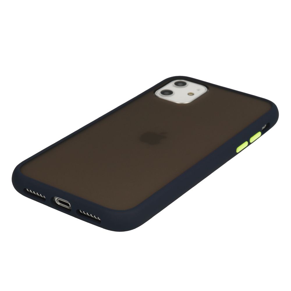 Θήκη Color Button Bumper Xiaomi Redmi 8A Μπλε Σκούρο