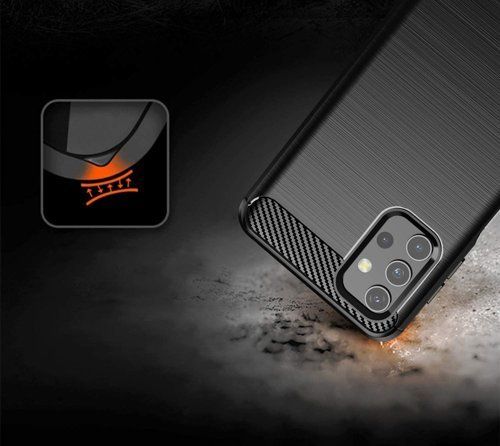 Θήκη Σιλικόνης Carbon TPU Fiber Brushed Samsung Galaxy A32 5G Μαύρο
