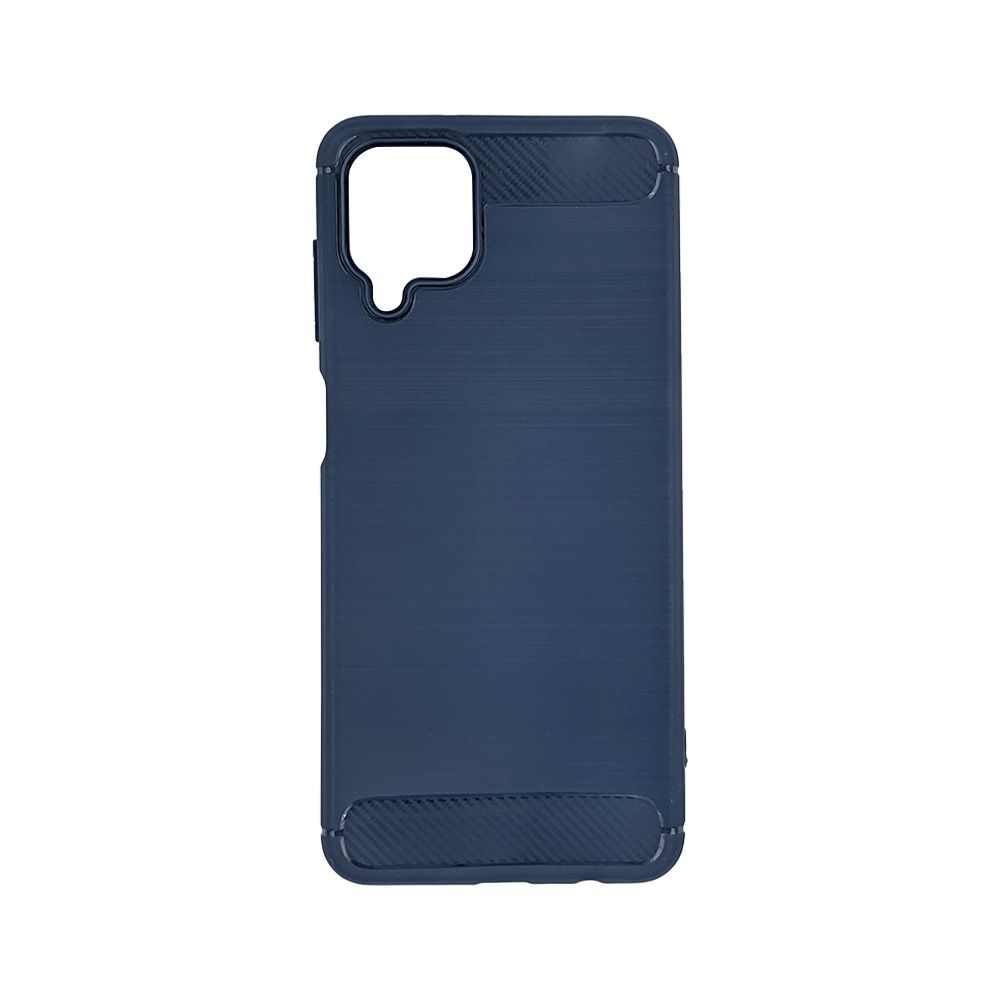 Θήκη Σιλικόνης Carbon TPU Fiber Brushed Samsung Galaxy A12 / Galaxy M12 Μπλε