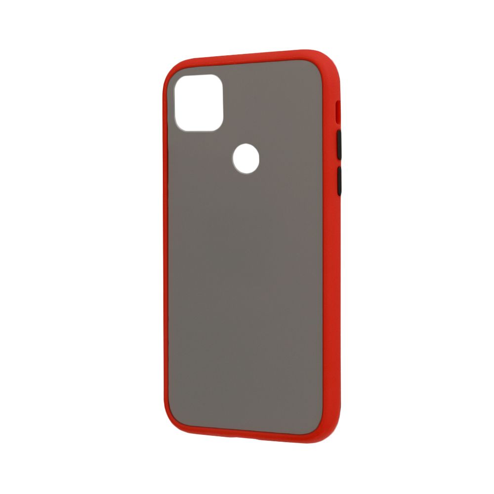 Θήκη Color Button Bumper Xiaomi Redmi 9C Κόκκινο