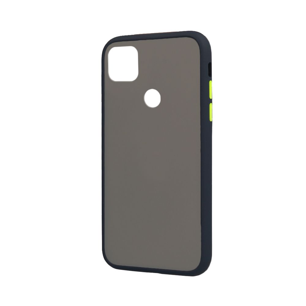 Θήκη Color Button Bumper Xiaomi Redmi 9C Μπλε Σκούρο