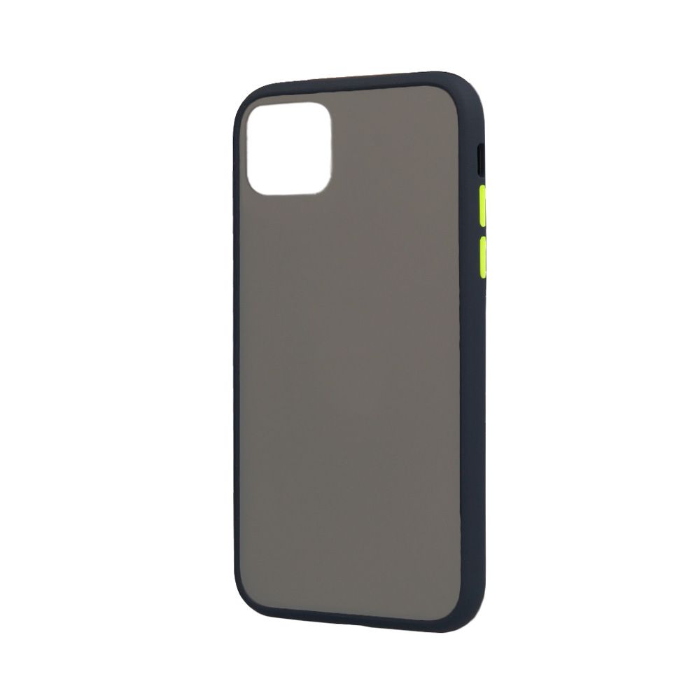 Θήκη Color Button Bumper Apple iPhone 12 mini Μπλε Σκούρο