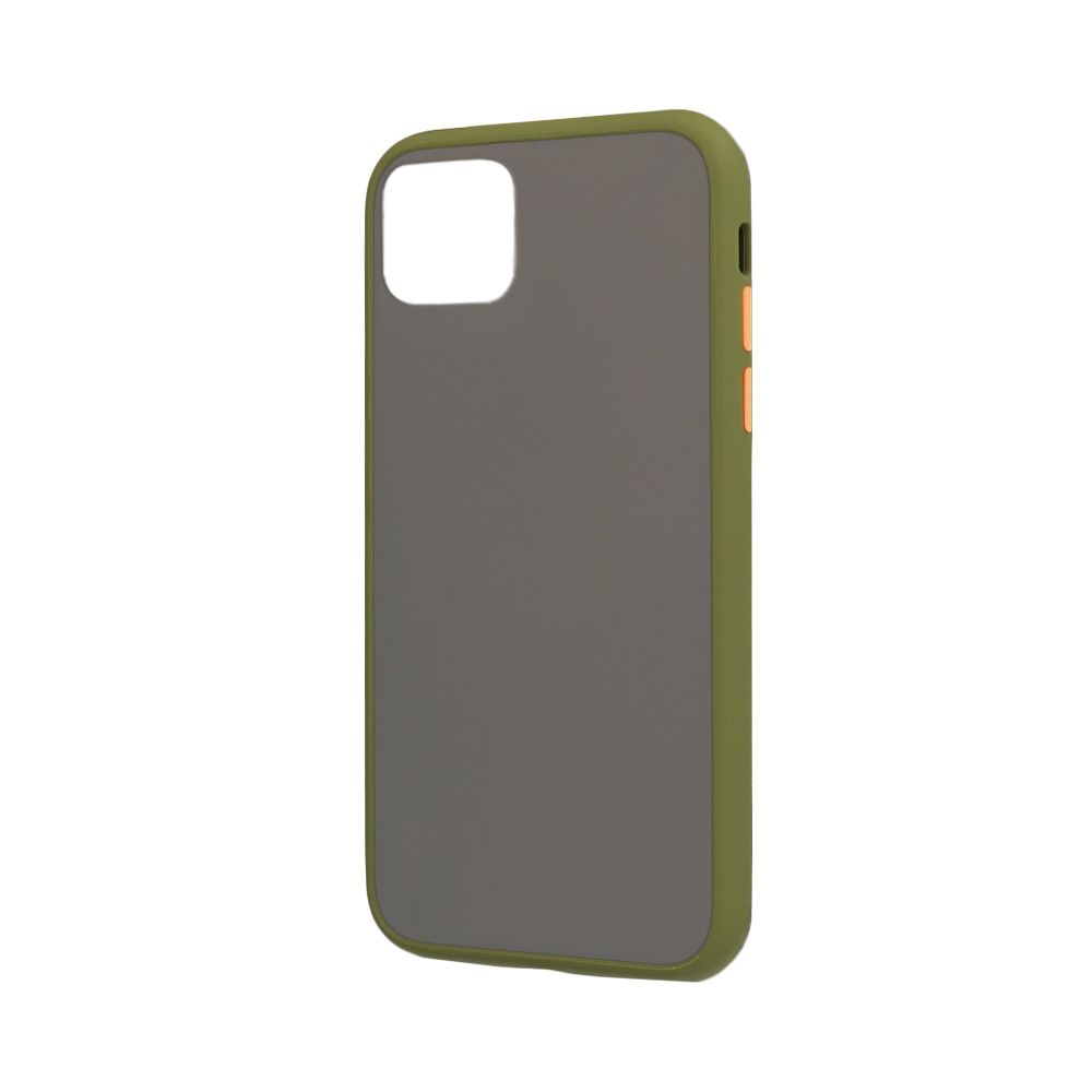 Θήκη Color Button Bumper Apple iPhone 12 mini Χακί