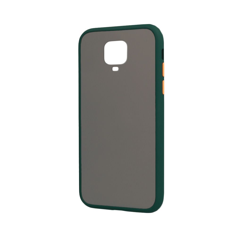 Θήκη Color Button Bumper Xiaomi Redmi Note 9S/9 Pro Πράσινο