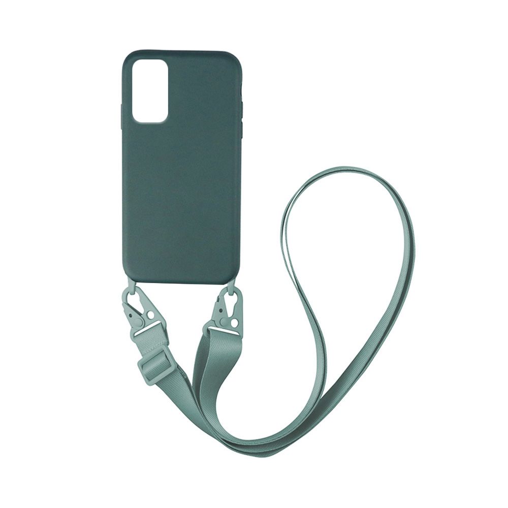 Θήκη Σιλικόνης με Strap CarryHang Sonique Xiaomi Redmi Note 10 Pro Πράσινο Σκούρο