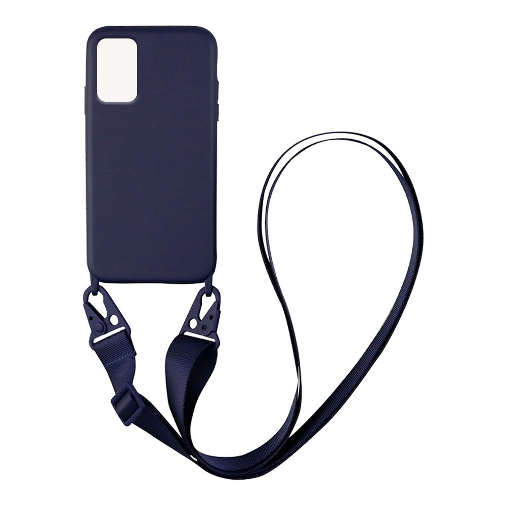 Θήκη Σιλικόνης με Strap CarryHang Sonique Xiaomi Redmi 9T Μπλε Σκούρο