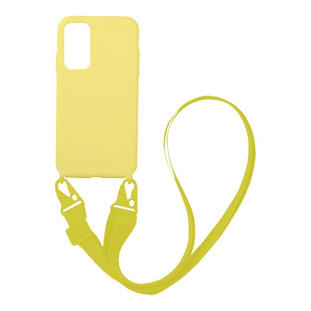 Θήκη Σιλικόνης με Strap CarryHang Sonique Xiaomi Redmi Note 11 4G / Redmi Note 11S Κίτρινο