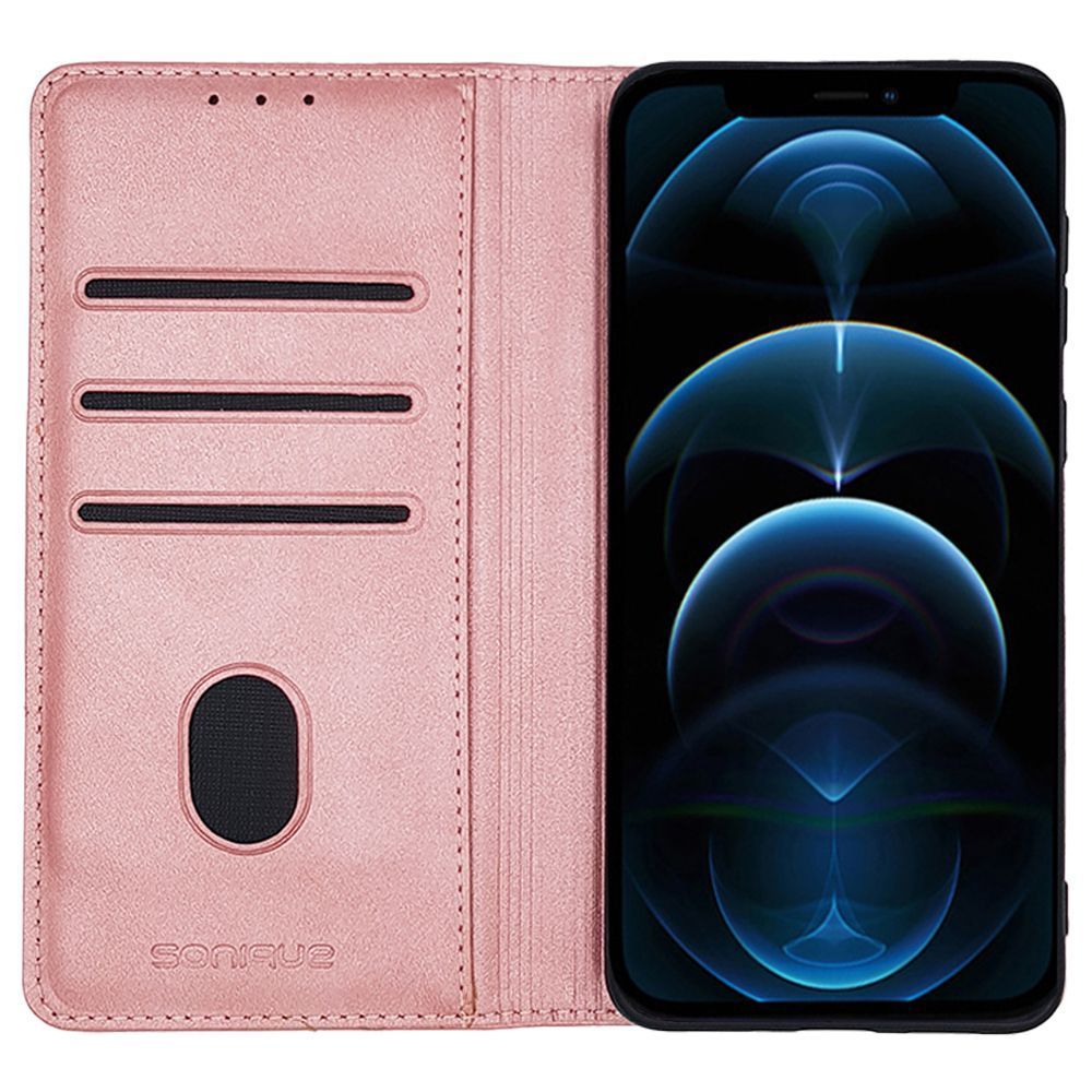 Θήκη Πορτοφόλι Vintage Magnet Wallet Sonique Apple iPhone 7 Plus / iPhone 8 Plus Ροζ Χρυσό
