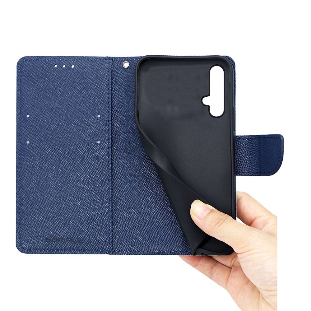 Θήκη Πορτοφόλι Sonique Trend Wallet Honor 20 / Nova 5T Κόκκινο / Σκούρο Μπλε
