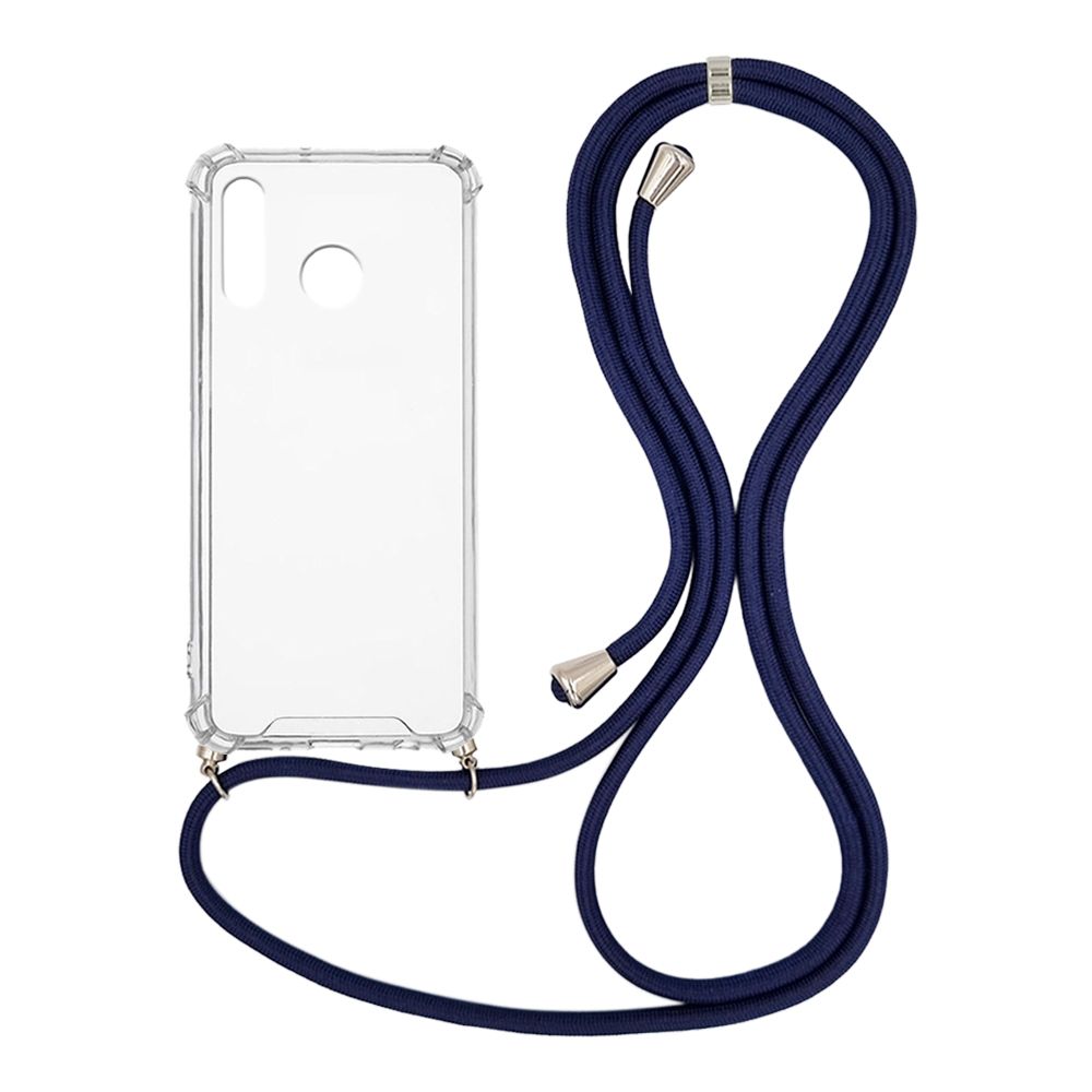 Θήκη Σιλικόνης με Κορδόνι Sonique Armor Clear Huawei P30 Lite Μπλε Σκούρο