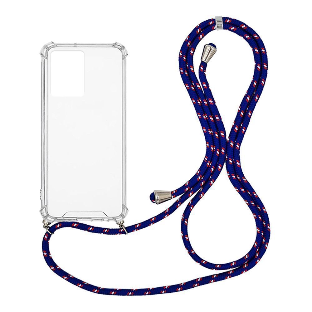 Θήκη Σιλικόνης με Κορδόνι Sonique Armor Clear Realme 9 5G / Realme 9 Pro 5G Rainbow Μπλε