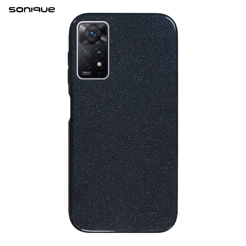 Θήκη Σιλικόνης Sonique Shiny Xiaomi Redmi Note 11 Pro 4G/5G / Redmi Note 12 Pro 4G Μαύρο